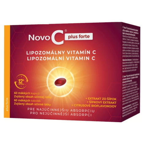 NOVO C  plus forte LIPOZOMÁLNY VITAMÍN C 60 mäkkých kapsúl