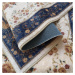 domtextilu.sk Kvalitný krémovo modrý koberec s motívom kvetov 40992-187499