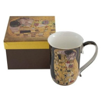 Home Elements Porcelánový hrnček 400 ml, Klimt, Bozk tmavý