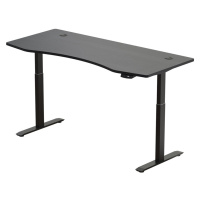 Elektricky výškovo nastaviteľný stôl Hi5 - 2 segmentový, pamäťový ovládač - čierna konštrukcia, 