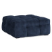 Modrý zamatový puf Windsor & Co Sofas Vesta