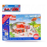 SIKU World - hasičská stanica s hasičskými autami