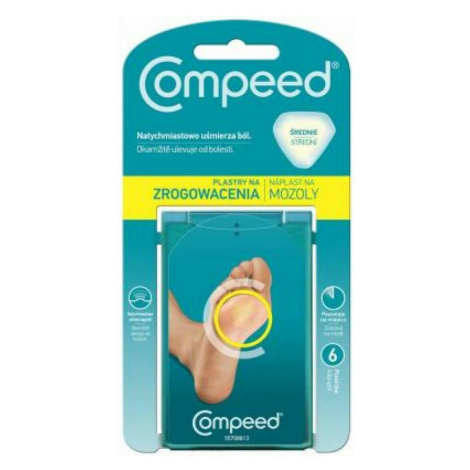 COMPEED náplasť mozoľ stredná 6 kusov