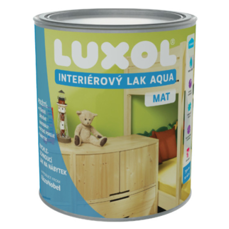 DULUX Luxol Interiérový lak AQUA Mat,0,75L