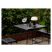 Čierny kovový jedálenský stôl 58x75 cm A-Café – Zone