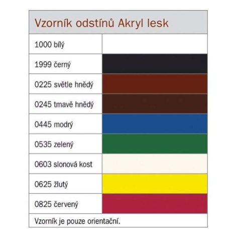 Univerzálna akrylátová farba HET Akryl LESK 0625 Žltá 0,7 kg