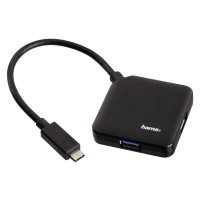 HAMA 135750 USB-C 3.1 HUB 1:4, CIERNY