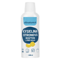 ALLNATURE Kyselina citrónová roztok 1 l