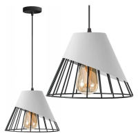 Toolight - závesná stropná zrkadlová lampa E27 60W APP228-1CP, čierna-biela, OSW-00888