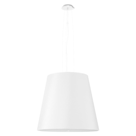Biele závesné svietidlo so skleneným tienidlom ø 50 cm Tresco - Nice Lamps