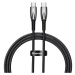 Kábel USB-C cable for USB-C Baseus Glimmer Series, 100W, 1m (Black)