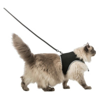 Trixie Soft harness cat, with leash XXL, 36–54 cm, 1.20 m, black