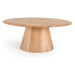 Okrúhly konferenčný stolík z dubového dreva v prírodnej farbe ø 80 cm Mushroom – Gazzda