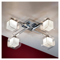 Cube – stropné LED svietidlo, 4 dvojité tienidlá