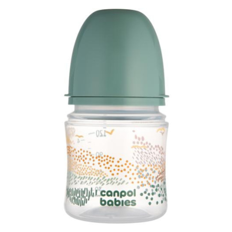 CANPOL BABIES Fľaša dojčenská antikoliková Easystart Mountains 120 ml - zelená