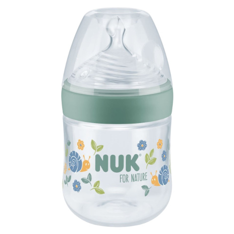 NUK Detská fľaša na učenie pre prírodu s reguláciou teploty S zelená 150 ml
