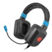 Fury Herné slúchadlá s mikrofónom Raptor, drôtové, RGB, USB, jack 3,5mm, kábel dĺžka 2m, čierna