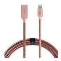 Aiino - Helmet cable USB to Lightning USB 1m - Rosegold