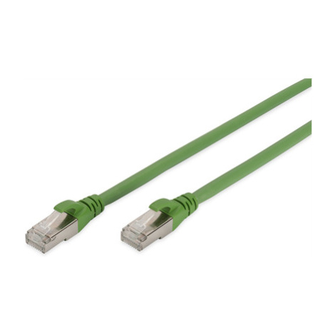DIGITUS patch kábel Cat6A, S/FTP (PiMF), PUR (TPU) - 1m, zelený