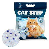 Cat Step Silikagélová podstielka pre mačky CrystalBlue 6,68 kg, 15,2 l