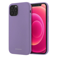 Silikónové puzdro na Apple iPhone 15 Pro Mercury Silicone fialové