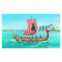 Viking DRAKKAR Vikingská loď 1:60 20,8x30,3cm v krabici 34x19x5,5cm