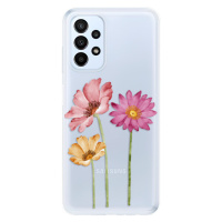 Odolné silikónové puzdro iSaprio - Three Flowers - Samsung Galaxy A23 / A23 5G
