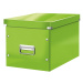 Zelený kartónový úložný box s vekom 32x36x31 cm Click&Store – Leitz