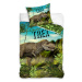 BedTex Bavlnené obliečky T-Rex v pralese, 140 x 200 cm, 70 x 90 cm