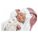 Llorens 74040 NEW BORN - žmurkacia bábika so zvukmi a mäkkým látkovým telom