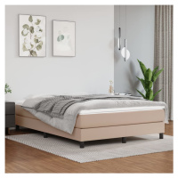 vidaXL Rám na boxspring posteľ, kapučínový 140x190 cm, umelá koža