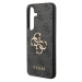 Guess PU 4G Metal Logo Zadný Kryt pre Samsung Galaxy S24+ Grey