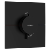 Hansgrohe ShowerSelect Comfort E, termostat pod omietku, čierna matná, HAN-15574670