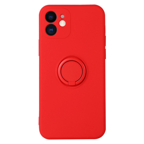 Silikónové puzdro na Xiaomi Redmi 9 Silicone Ring červené