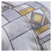 Sconto Posteľná bielizeň SAMURAI STEIN sivá, 70x90 a 140x200 cm