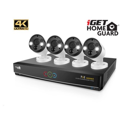 iGET HOMEGUARD HGNVK84904 - Kamerový systém s UltraHD 4K kamerami, IR LED, vonkajšie, set 4x kam