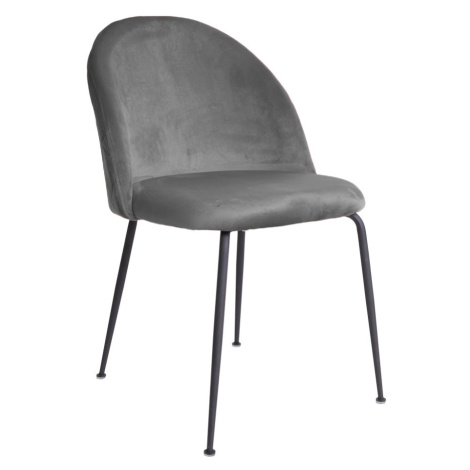 Norddan 25858 Dizajnová stolička Ernesto, sivá / čierna