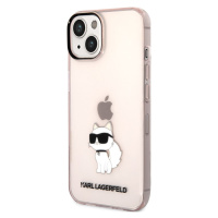 Plastové puzdro Karl Lagerfeld na Apple iPhone 14 Plus KLHCP14MHNCHTCP Translucent Choupette NFT