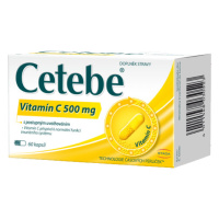 CETEBE ® Vitamín C 500 mg s postupným uvoľňovaním 60 kapsúl