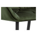 Dkton 23320 Dizajnová stolička Alarik, zelená