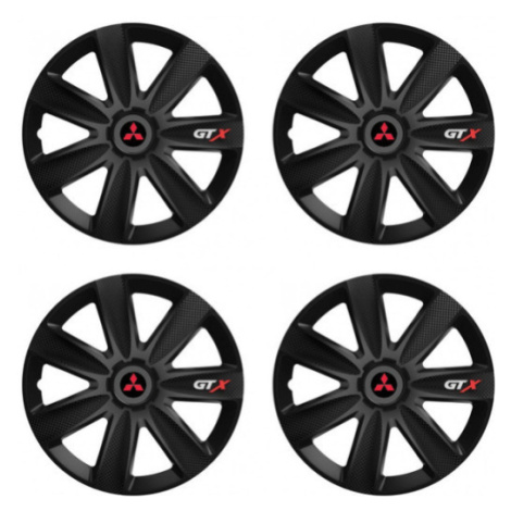 Puklice pre Mitsubishi (červené) 16 GTX CARBON black