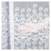 Biela žakarová záclona CELINA 500x160 cm