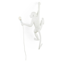 Nástenné LED svetlo Monkey Lamp, biela, vpravo