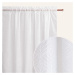 Záclona La Rossa bielej farby na riasiacou páskou 140 x 250 cm