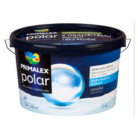 Primalex Vnútorný maliarsky náter Polar biely 15 kg