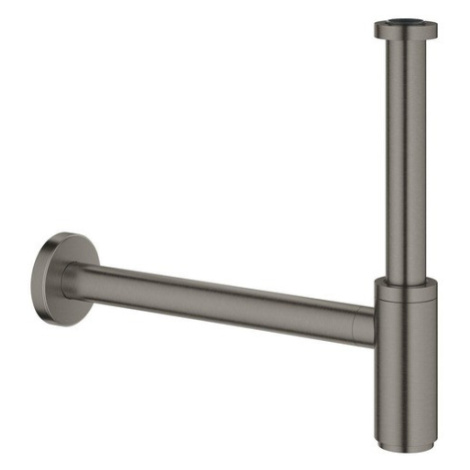 Sifon k umyvadlu 5/4 DN32 Grohe kartáčovaný Hard Graphite mosaz 28912AL0