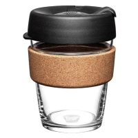 Čierny/hnedý cestovný hrnček 340 ml Brew Cork Black M – KeepCup