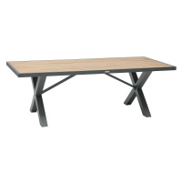 Hliníkový jedálenský stôl 220x100 cm TANZANIA
