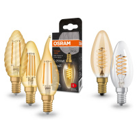 OSRAM LED lampa na sviečku Vintage 1906, E14 Žiarovka 4W 824 zlatá