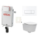 Cenovo zvýhodnený závesný WC set Alca na zamurovanie + WC SAT Brevis SIKOAW7
